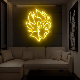 Songoku Head Neon Sign Dragon Ball Z LED Wall Decoration