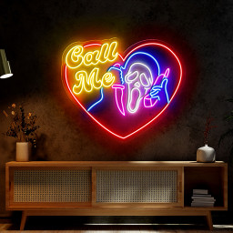 Call Me Ghost Neon Sign Halloween Wall Art Decor