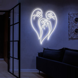 Boo Ghost Neon Sign Halloween Wall Art Decor