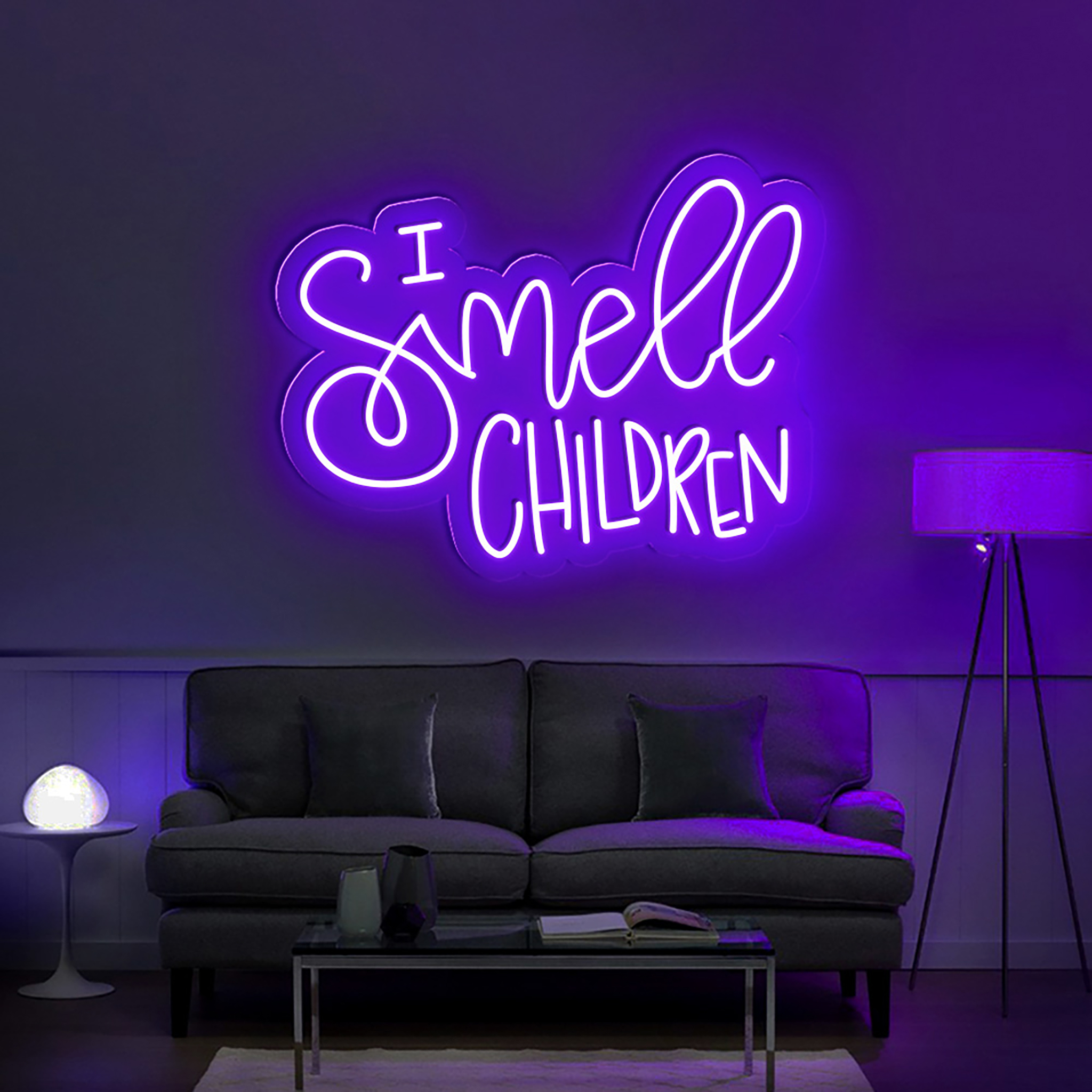 I Smell Children Neon Sign Halloween Wall Decor