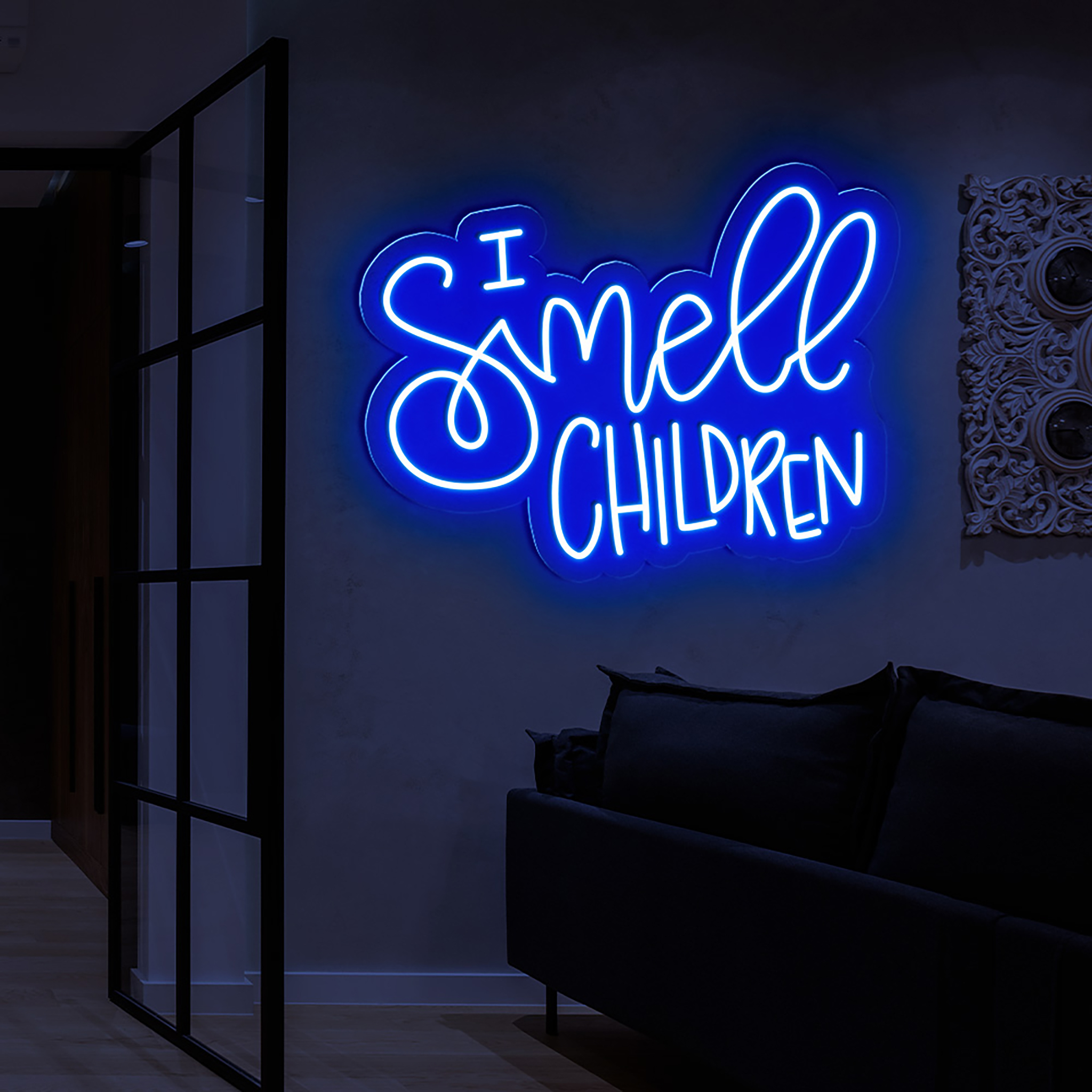 I Smell Children Neon Sign Halloween Wall Decor