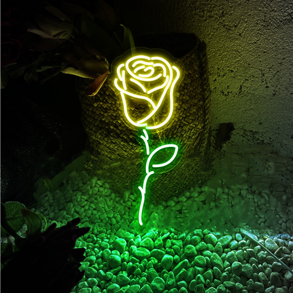 Rose Flower LED Neon Sign