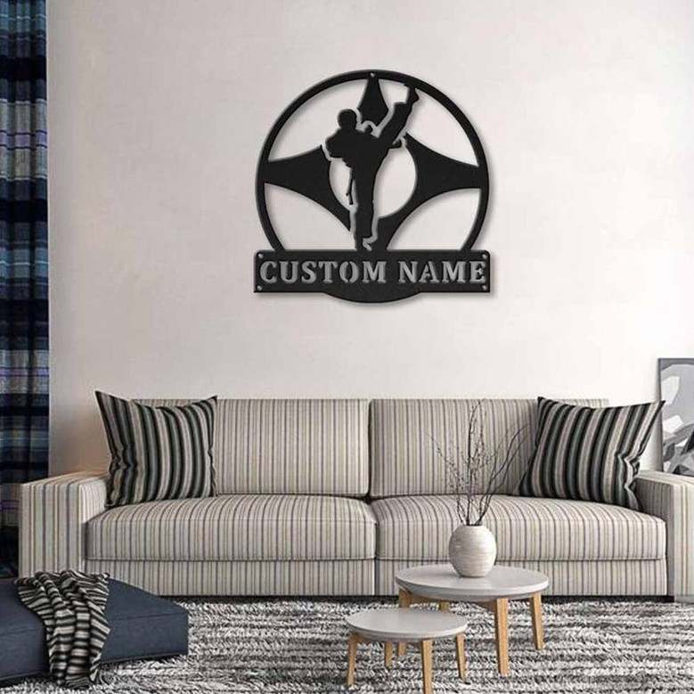 Personalized Hapkido Monogram Metal Sign Art , Custom Hapkido Metal Sign, Hapkido Sport Lover Sign Decoration For Living Room