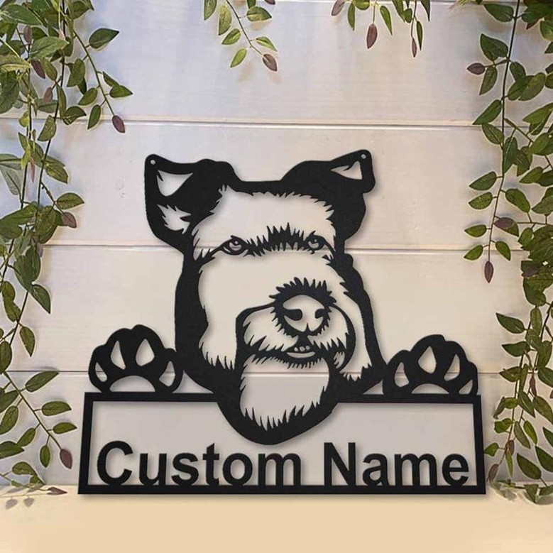 Personalized Welsh Terrier Dog Metal Sign Art | Custom Welsh Terrier Dog Metal Sign | Father&#39;s Day Gift | Pets Gift | Birthday Gift