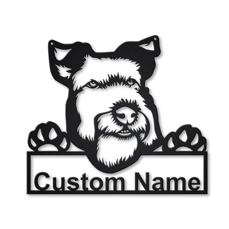 Personalized Welsh Terrier Dog Metal Sign Art | Custom Welsh Terrier Dog Metal Sign | Father&#39;s Day Gift | Pets Gift | Birthday Gift
