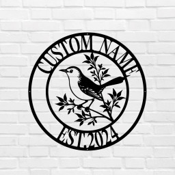 Bird Metal Signs Hanging Wall Art