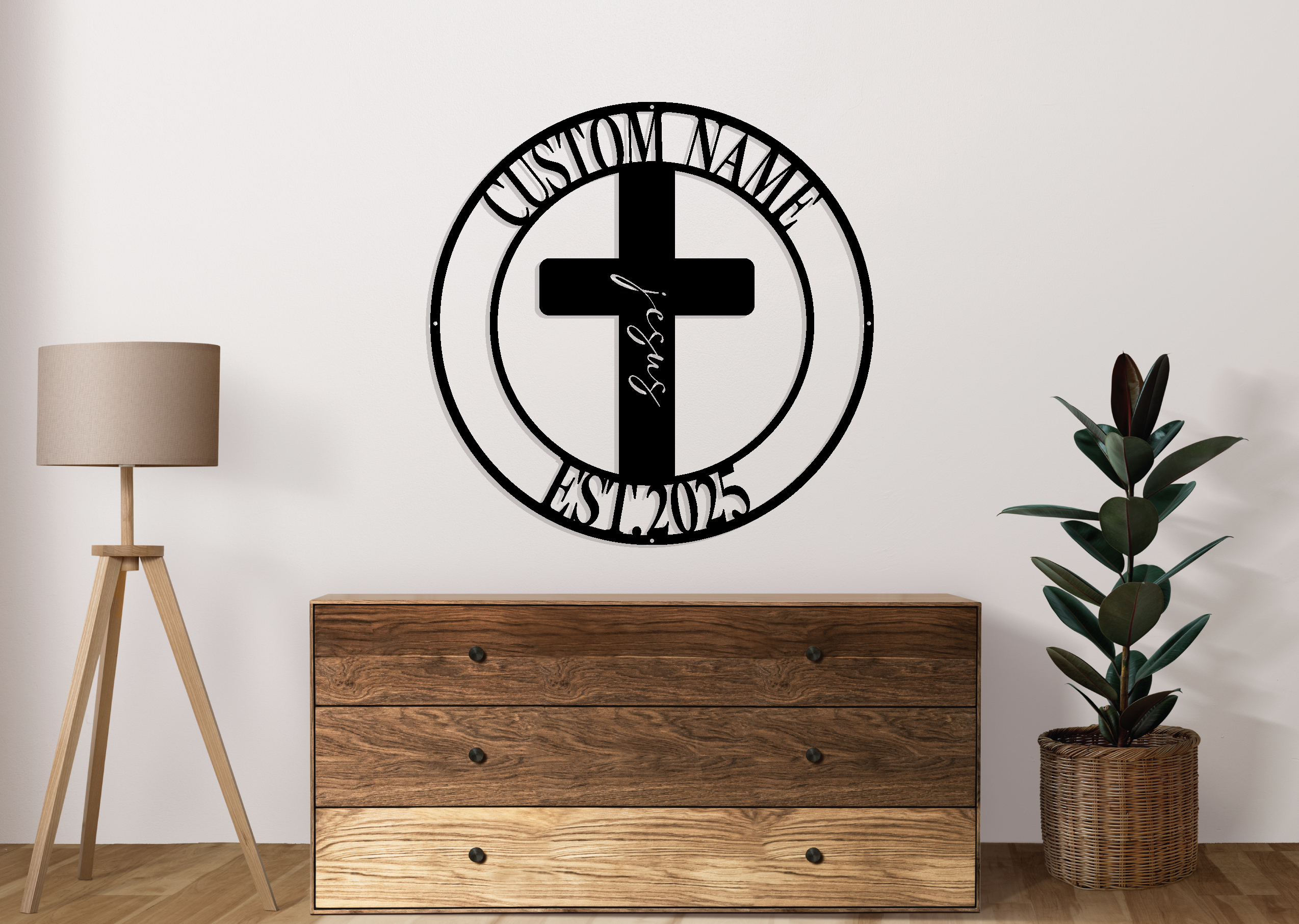 Custom Cross Metal Wall Art Signs