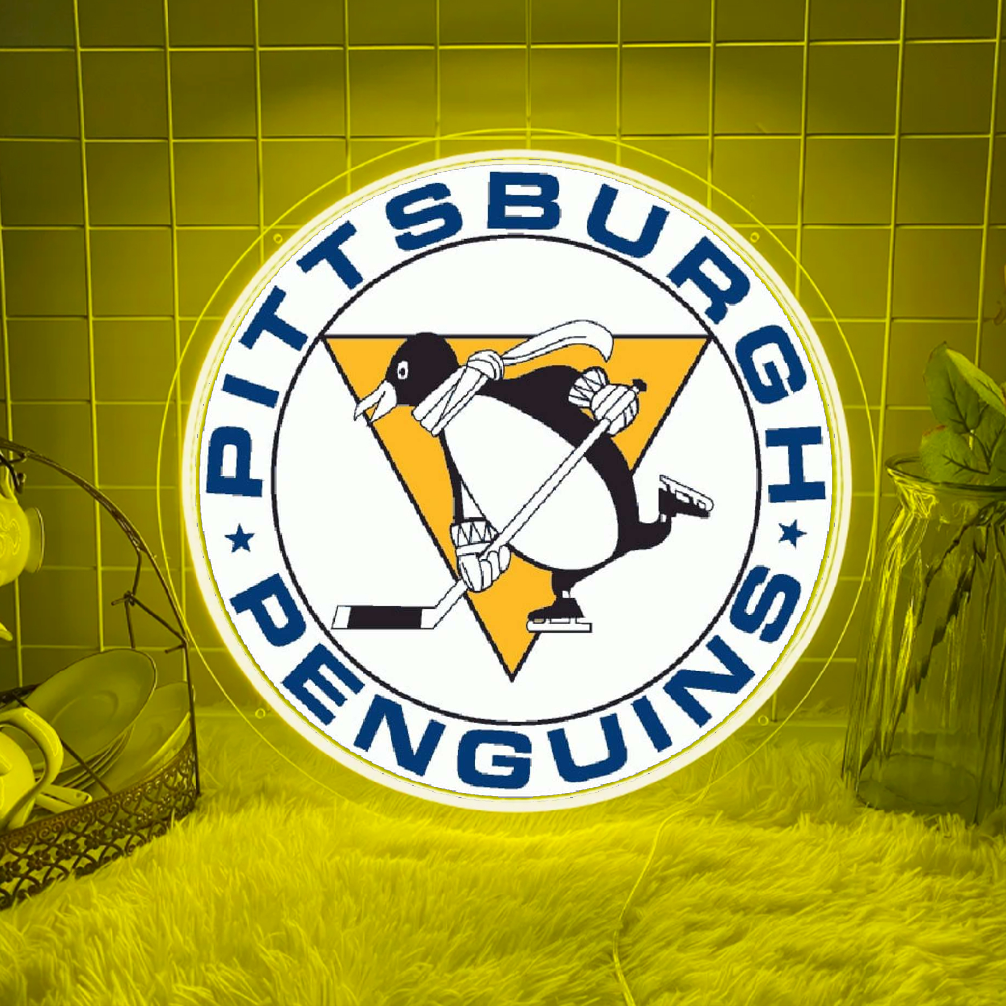 Ice Hockey Pittsburgh Penguins UV Sign