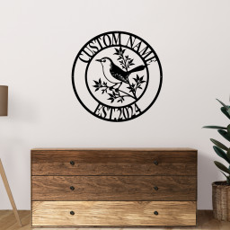 Bird Metal Signs Hanging Wall Art