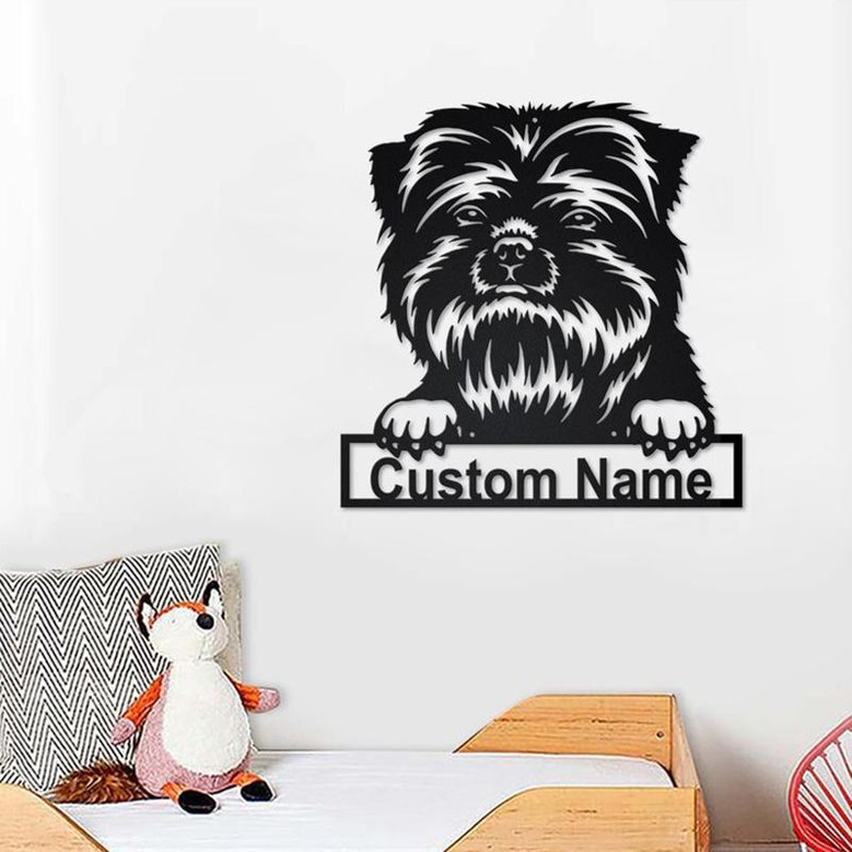 Personalized Affenpinscher Dog Metal Sign | Affenpinscher Dog Metal Wall Art | Dog Metal Sign | Affenpinscher Dog Lover Gift| Dog Lover Gift