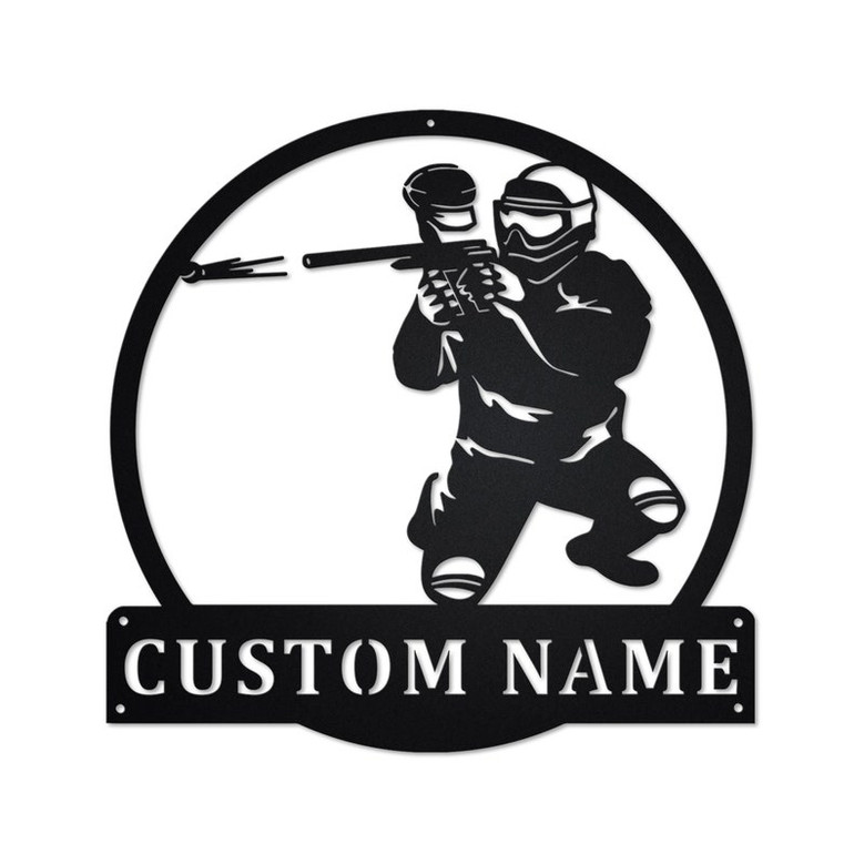 Personalized Paintball Metal Sign | Paintball Metal Wall Art | Paintball Metal wall Decor | Paintball Lover Gift | Custom Paintball