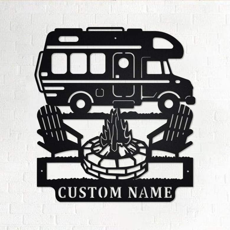 Personalized Motorhome Camper Metal Sign | Motorhome Metal Wall Art | Motorhome Metal wall Decor | Motorhome Custom Family Name | Camping