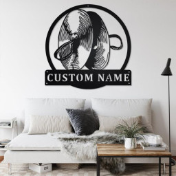 Custom Cymbal Musical Instrument Metal Wall Art, Personalized Cymbal Teacher Name Sign Decoration For Room, Cymbal Home Decor, Custom Cymbal