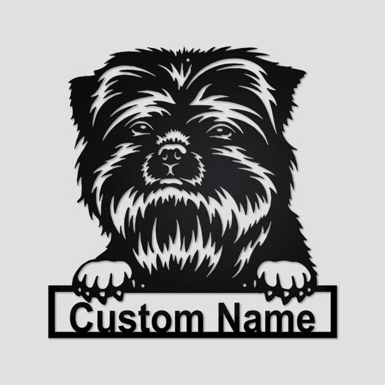 Personalized Affenpinscher Dog Metal Sign | Affenpinscher Dog Metal Wall Art | Dog Metal Sign | Affenpinscher Dog Lover Gift| Dog Lover Gift
