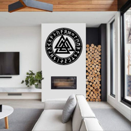 Valknut Metal Wall Art| Metal Wall Sign | Metal Wall Hanging | Office Wall Art | Viking Wall Art | Valknut Wall Sign | Viking Metal Wall Art