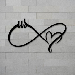Infinity Heart Sign, Infinity Love Sign, Metal Infinity Sign, Forever and Always Sign, Love Sign, Metal Sign, Valentines Gift, Wedding Gift