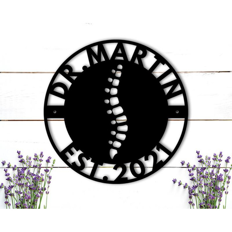 Personalized Chiropractic Sign, Chiropractor Sign, Chiropractor Gift, Chiropractic Wall Art, Chiropractic Decor