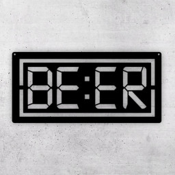 Beer O'clock metal sign, Beer Time Metal Sign, Bar Sign, Gift for Him, Man Cave Sign, Backyard Bar & Grill Metal Sign, Patio Bar Sign,