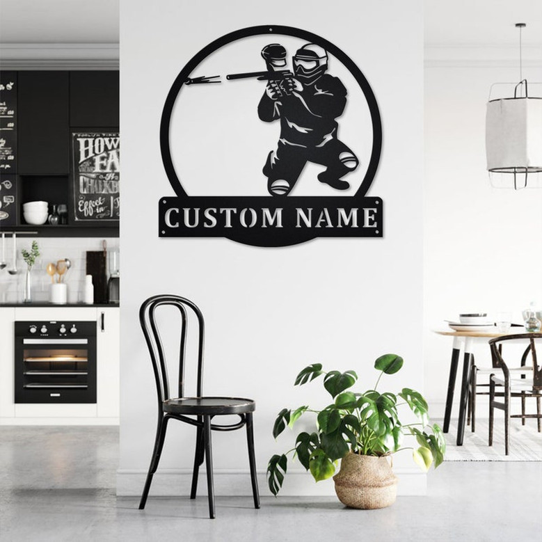Personalized Paintball Metal Sign | Paintball Metal Wall Art | Paintball Metal wall Decor | Paintball Lover Gift | Custom Paintball