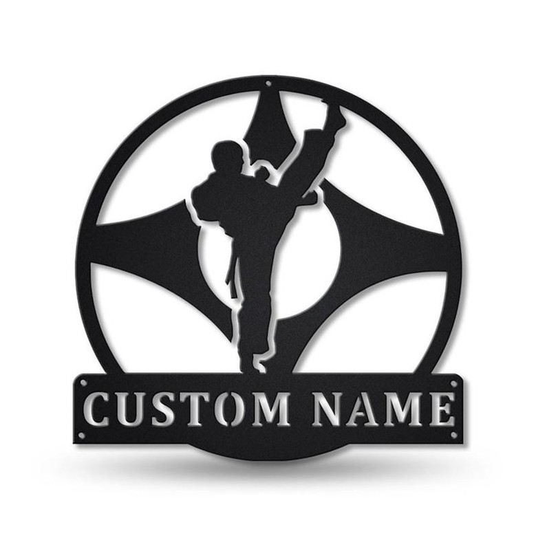 Personalized Hapkido Monogram Metal Sign Art , Custom Hapkido Metal Sign, Hapkido Sport Lover Sign Decoration For Living Room