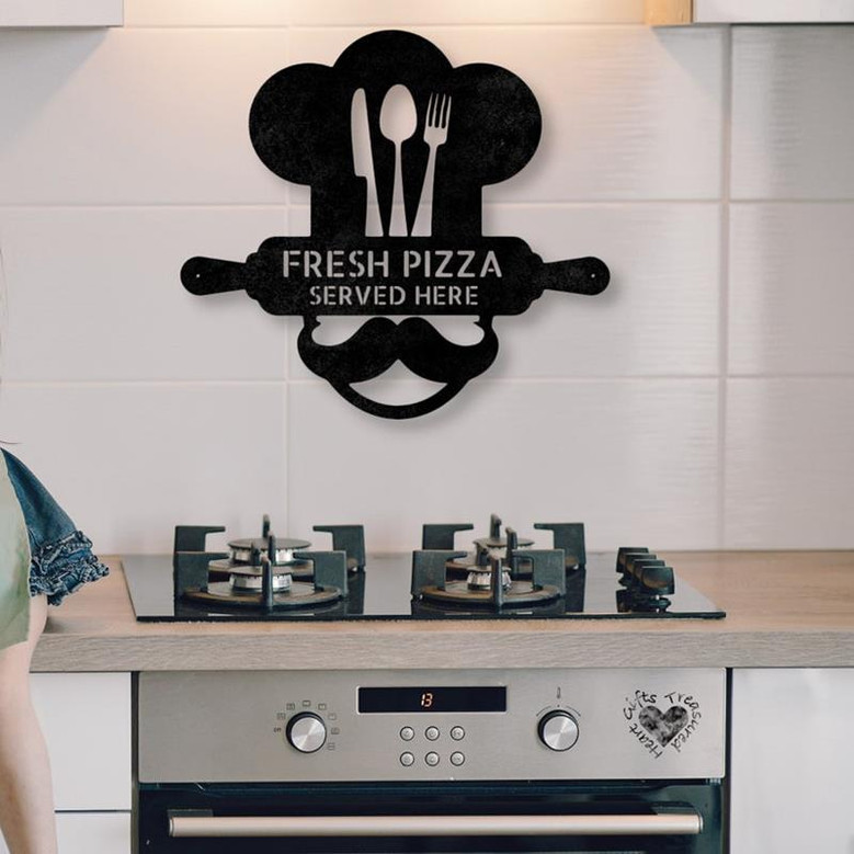 Personal Chef Laser Cut Metal Sign, Backyard Bar And Grill, Outdoor Pizza Oven Sign