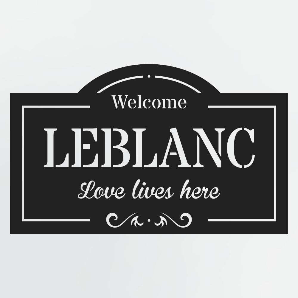 Metal Classic Sign With 3-Lines Of Custom Text, Personalized Plaque