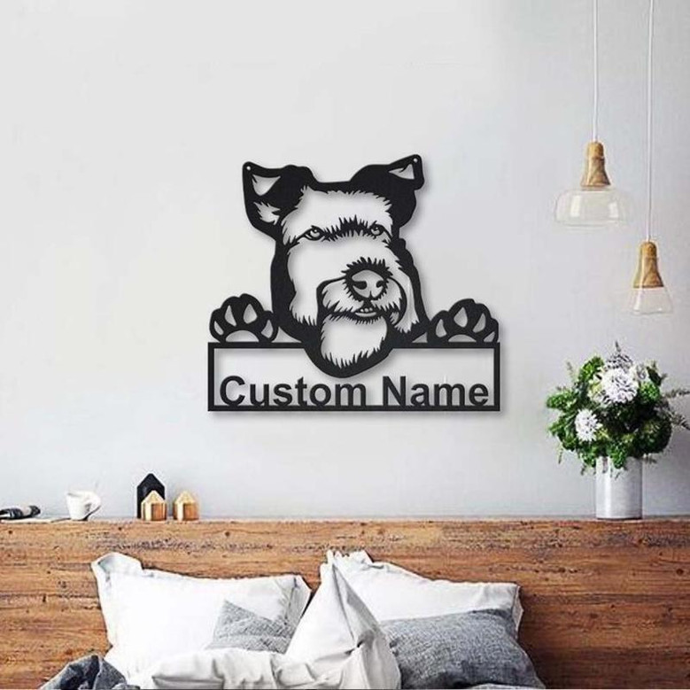 Personalized Welsh Terrier Dog Metal Sign Art | Custom Welsh Terrier Dog Metal Sign | Father&#39;s Day Gift | Pets Gift | Birthday Gift