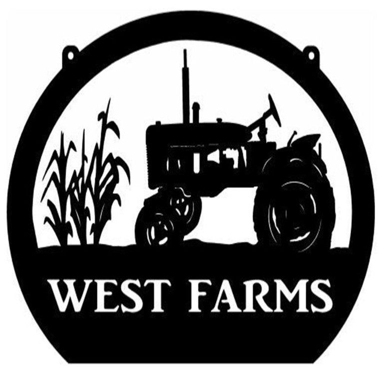 Metal Farm Signtractor Corn Stalks Sign Metal Wall Art Metal House Sign