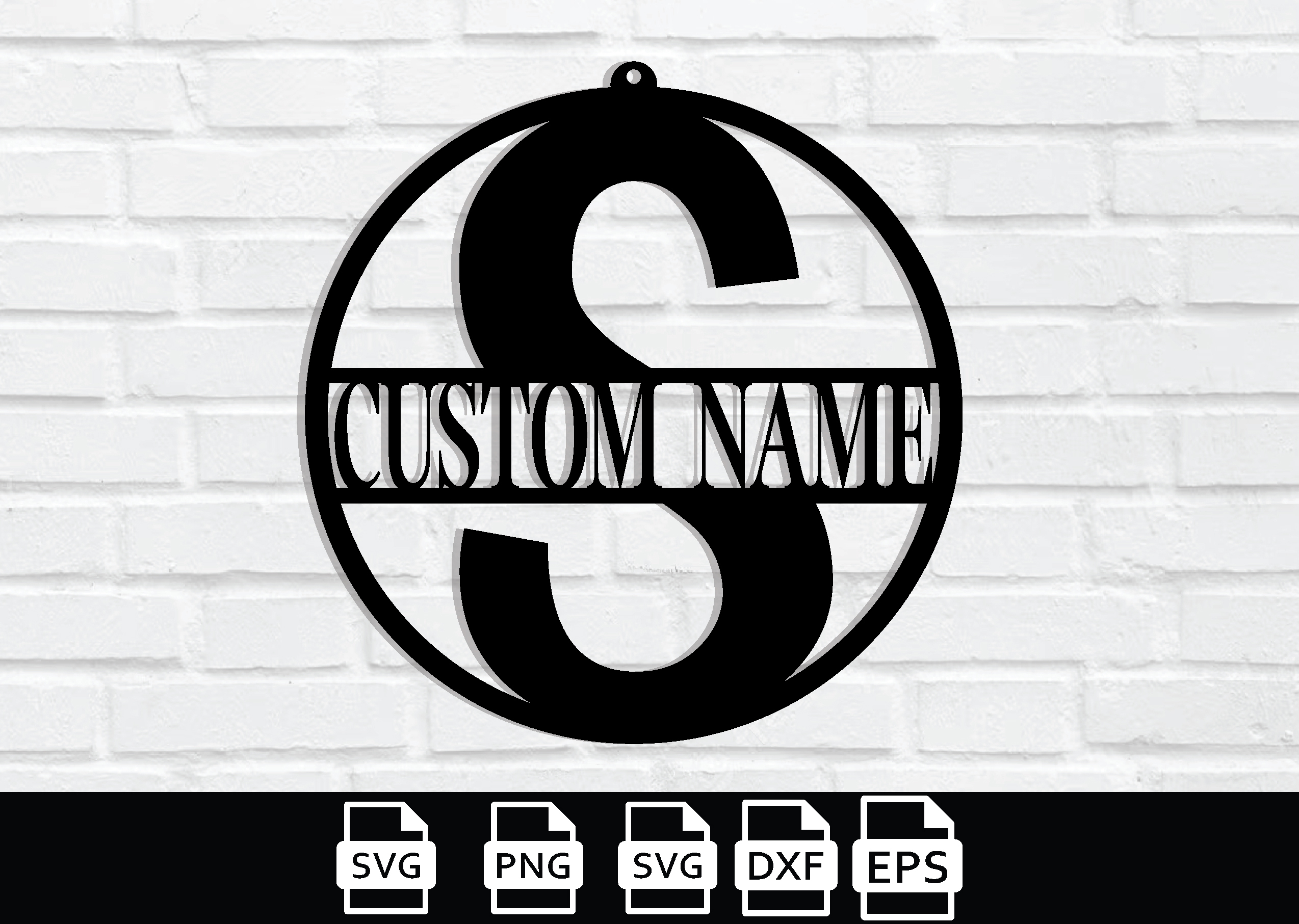 Custom Monogram Metal sign