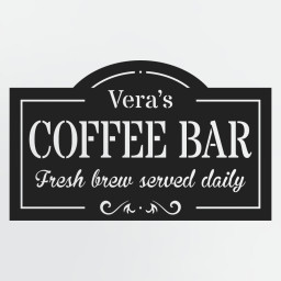 Metal Classic Sign With 3-Lines Of Custom Text, Personalized Plaque