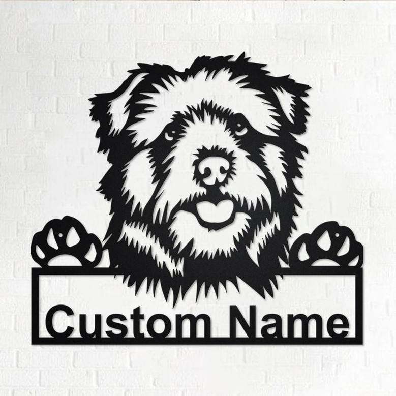 Custom Norfolk Norwich Terrier Dog Metal Wall Art, Personalized Norfolk Norwich Terrier Name Sign Decoration For Room, Dog Metal Home Decor,