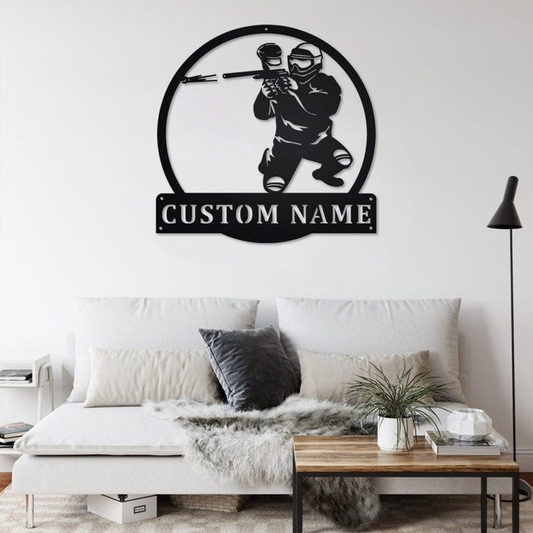 Personalized Paintball Metal Sign | Paintball Metal Wall Art | Paintball Metal wall Decor | Paintball Lover Gift | Custom Paintball