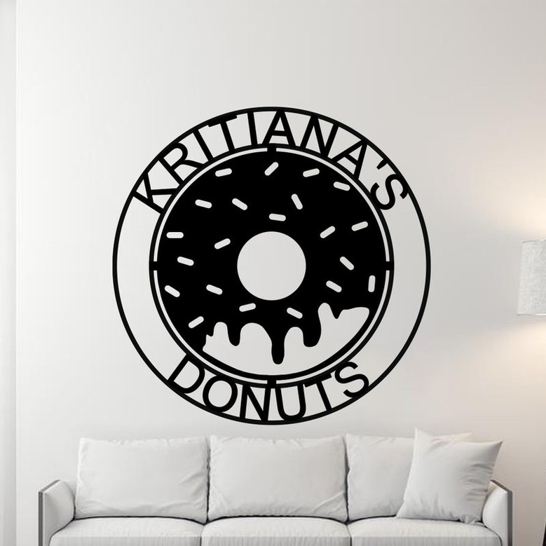 Donut Shop Sign, Personalized Donuts Sign, Donut Shop Decor, Custom Donut Shop Sign, Donut Stand Open Sign, Business Donut Sign