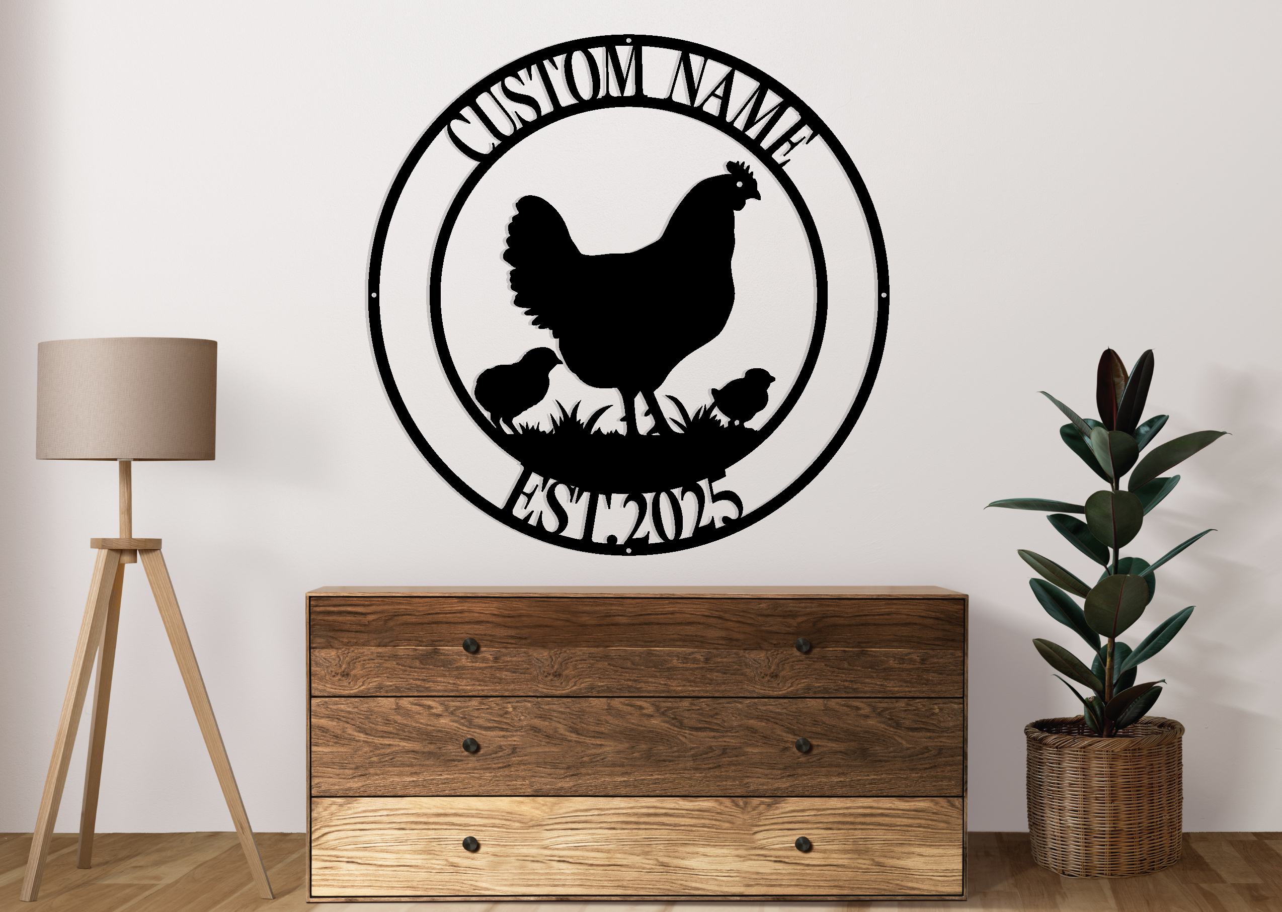 Custom Chicken Coop Metal Sign