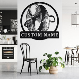 Custom Cymbal Musical Instrument Metal Wall Art, Personalized Cymbal Teacher Name Sign Decoration For Room, Cymbal Home Decor, Custom Cymbal
