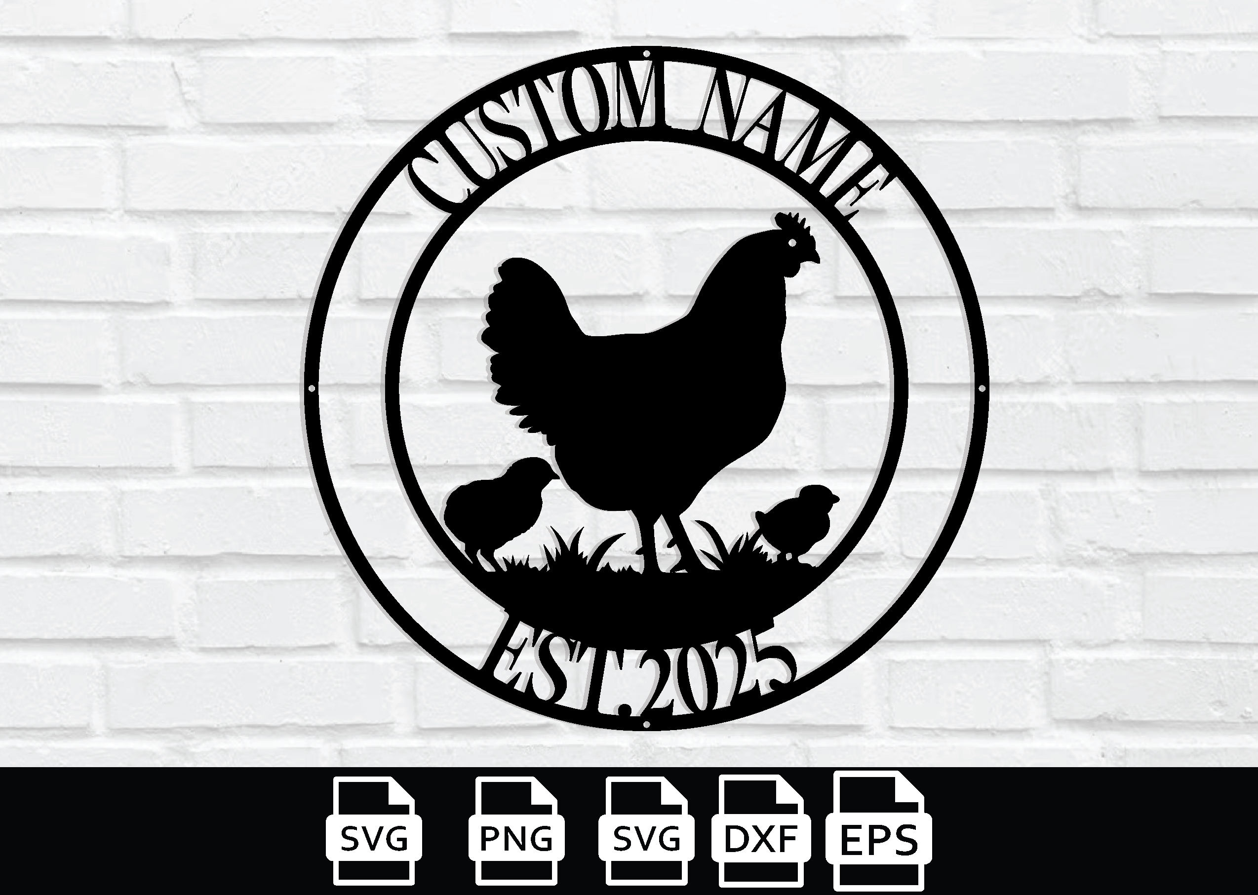 Custom Chicken Coop Metal Sign