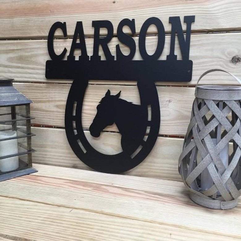 Personalized Horse Stall Sign | Horse Stall Nameplate