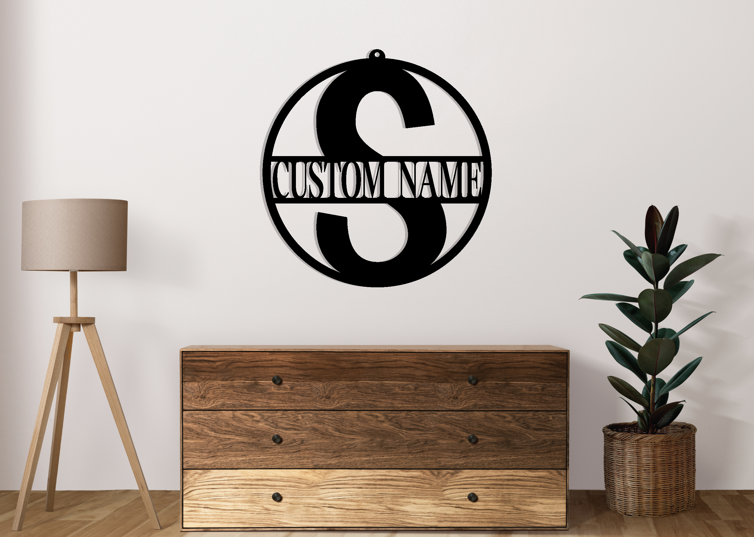 Custom Monogram Metal sign