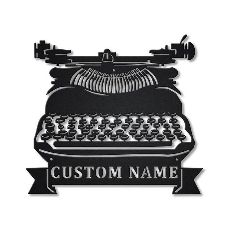 Personalized Typewriter Metal Sign | Custom Typewriter Metal Sign | Typewriter Sign | Birthday Gift | Hobbie Gift