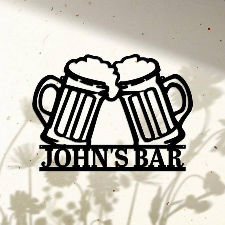 Personalized Beer Sign Zone Pub Club Decor Outdoor Wall Art Bar Decor, Gift For Beer Owner