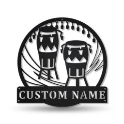 Personalized Conga Music Metal Sign Art | Custom Conga Music Metal Sign | Conga Gifts for Men | Conga Gift | Music Gift