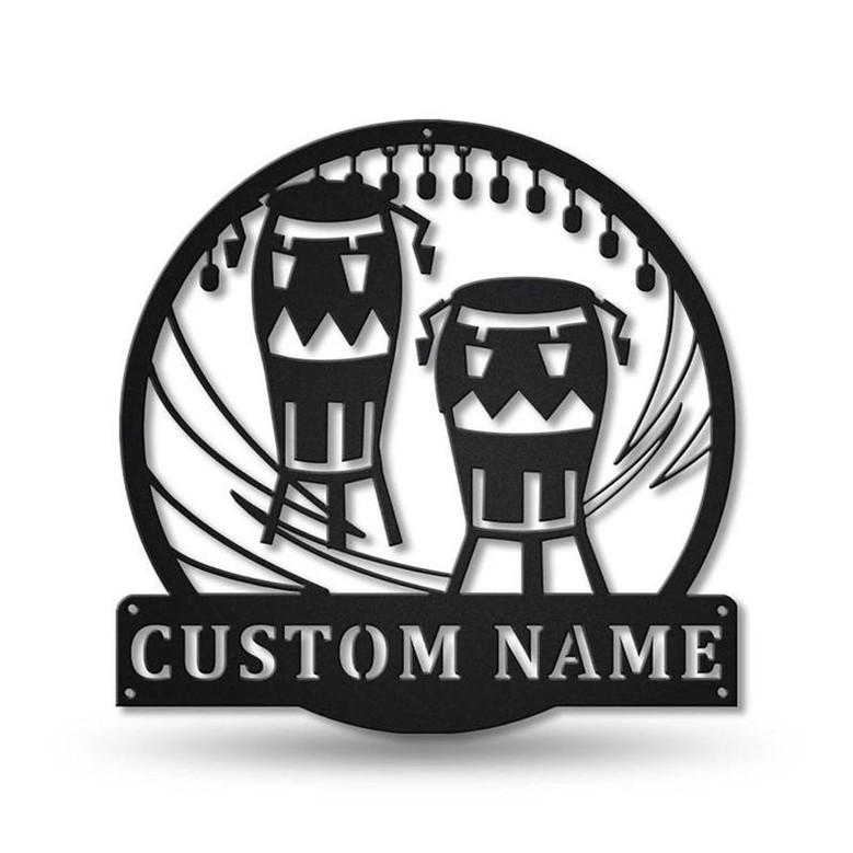 Personalized Conga Music Metal Sign Art | Custom Conga Music Metal Sign | Conga Gifts for Men | Conga Gift | Music Gift