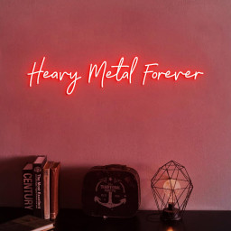 Heavy Metal Forever Neon Sign, Custom Metal Band Neon Light, Gift for Heavy Metal Fans, Heavy Metal Music Sign Room Decor