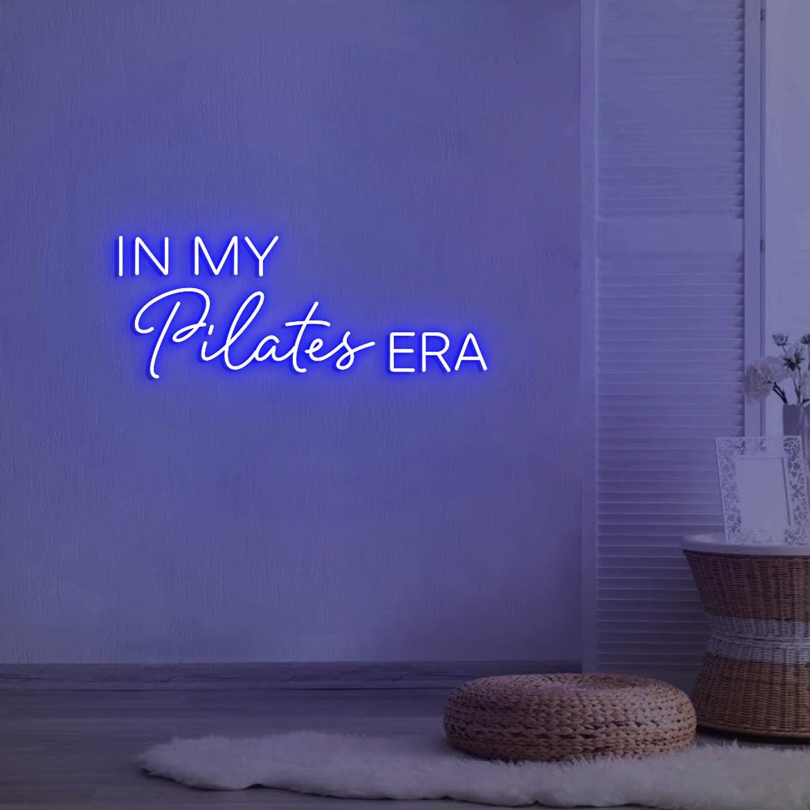 In my Pilates Era Neon Sign, Pilates Sign for Home Pilates Studio Decor, Pilates Class Wall Neon Light, Custom Pilates Logo Neon Sign