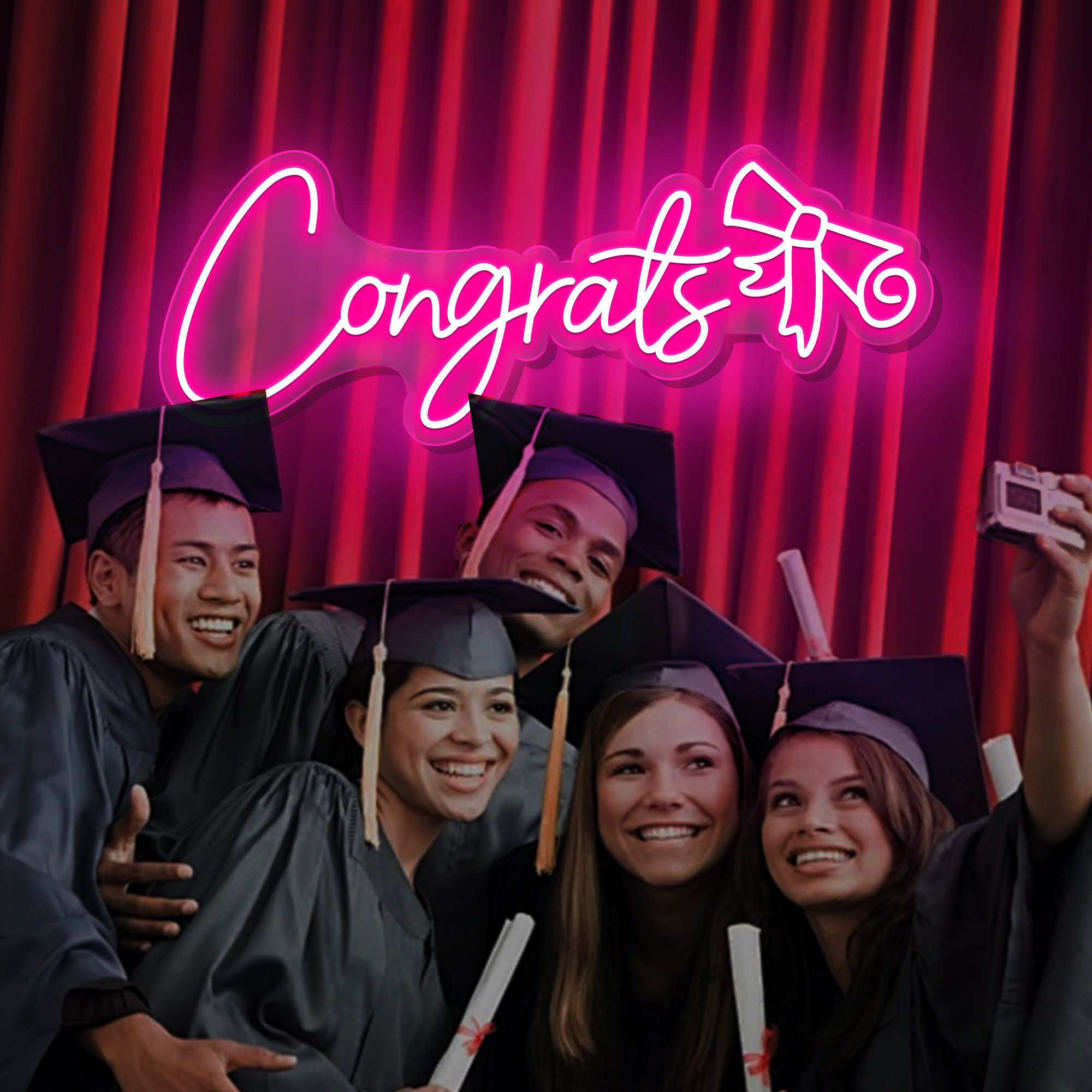 Custom Neon Sign for Graduation Gifts /Congratulations Neon Sign /Custom Grad Party LED Neon Light /Congrats Party Sign / Personalized Gifts