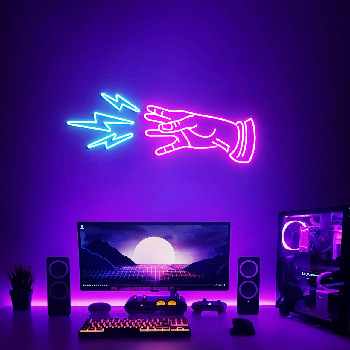 Custom Bioshock Plasmids Neon Sign, Man Cave Wall Decoration Gift Neon Light
