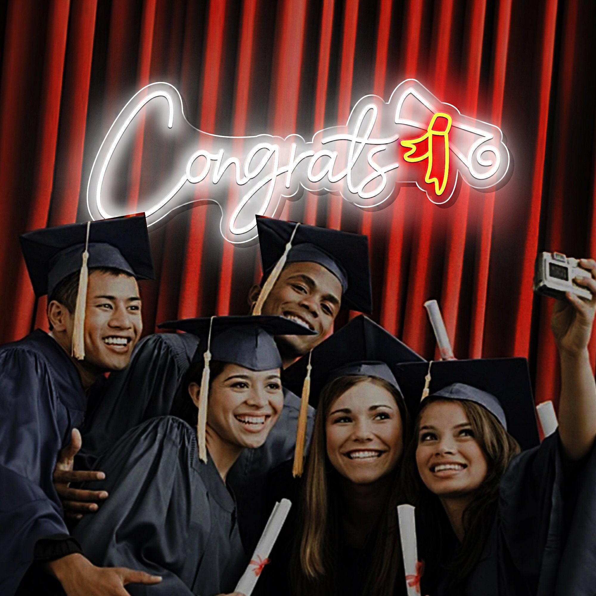 Custom Neon Sign for Graduation Gifts /Congratulations Neon Sign /Custom Grad Party LED Neon Light /Congrats Party Sign / Personalized Gifts