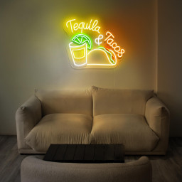 Custom Mexican Restaurant Decor Neon Sign Tequila Bar Neon Sign Tacos Restaurant Logo Sign Fast Food Sign Bar Wall Decor Party Decoration