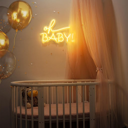 Oh baby LED Neon Sign, Personalized Neon Sign For Baby, Custom Neon Sign, Led Light Baby Shower Gifts, Wedding Decoration, Birthday Present
