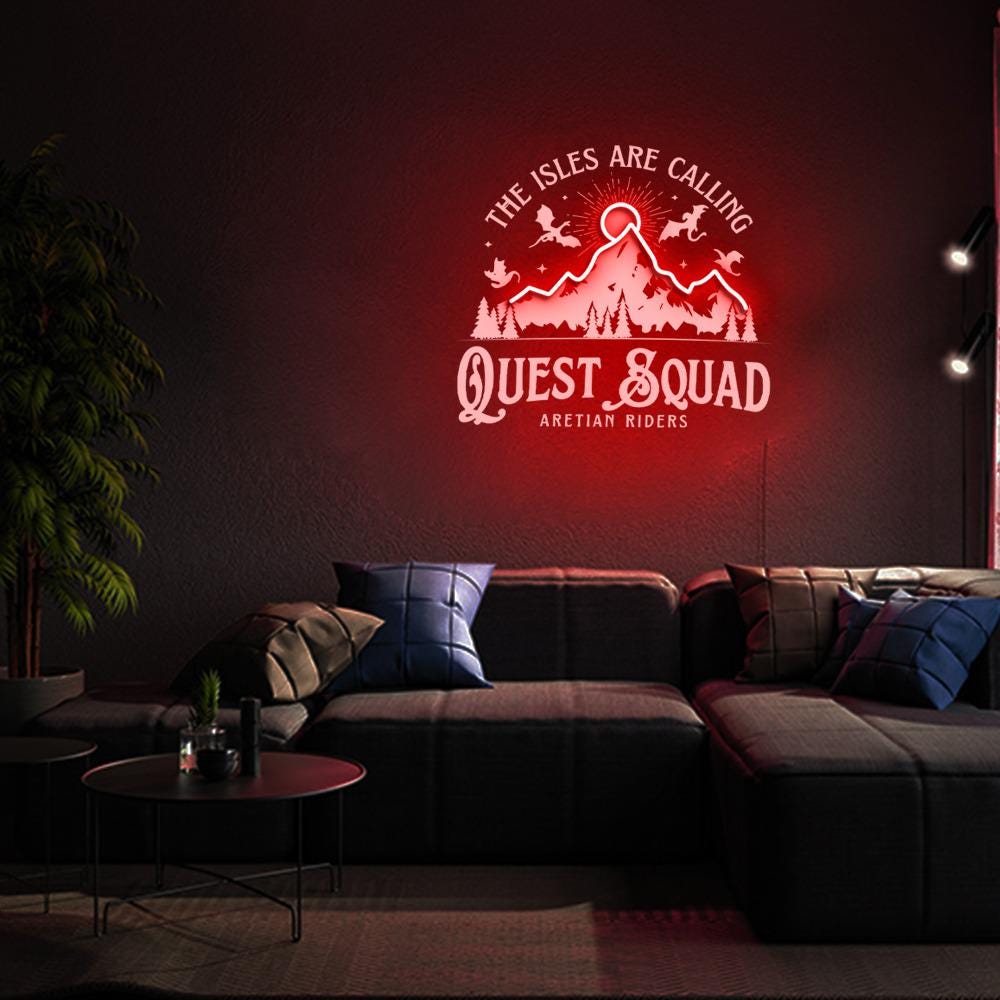 Onyx Storm Neon, Ridoc Quest Squad Neon, Ridoc Fourth Wing Neon Xaden Riorson, Dragon Aretian Rider Neon, Xaden Riorson Neon, Ridoc Neon Led